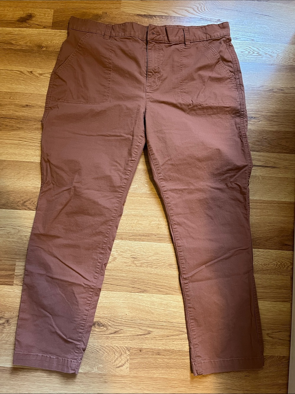 Women’s Eddie Bauer Cotton Ankle Pants - Rust
